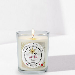 bougies parfumées – vanille الشموع المعطّرة برائحة فانيليا